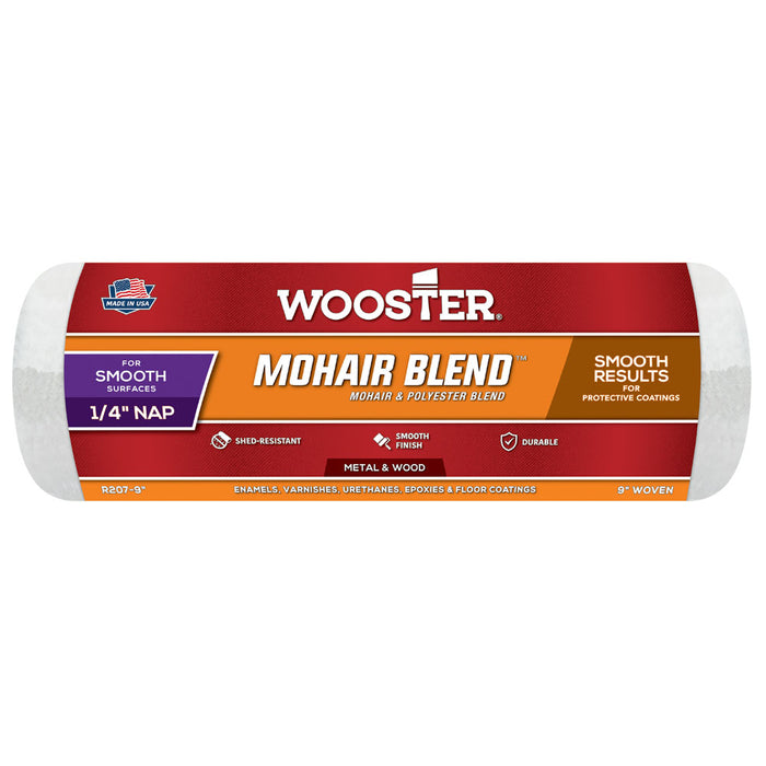 Wooster 9" Mohair Blend Roller Cover - 1/4" Nap